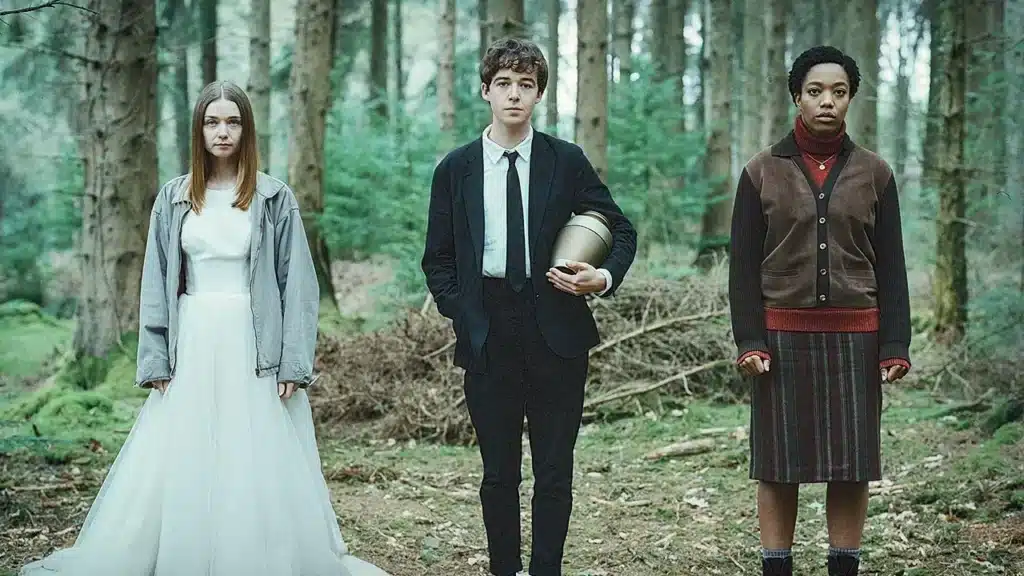 Alyssa, James et Bonnie dans The End Of The Fucking World.